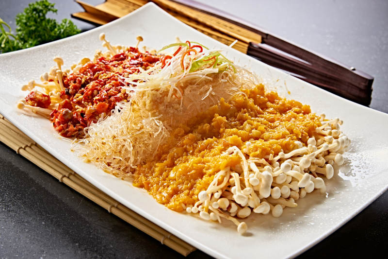 香蒸双椒粉丝金针菇