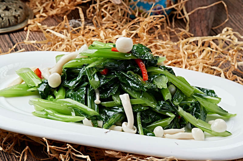 熗炒菜心海鮮菇