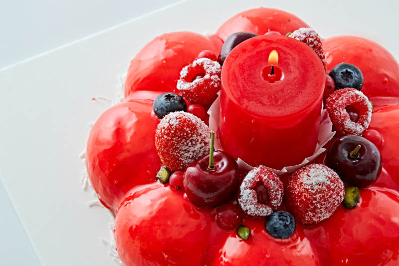 鲜果斯特芬妮法式荔枝味鲜奶蛋糕