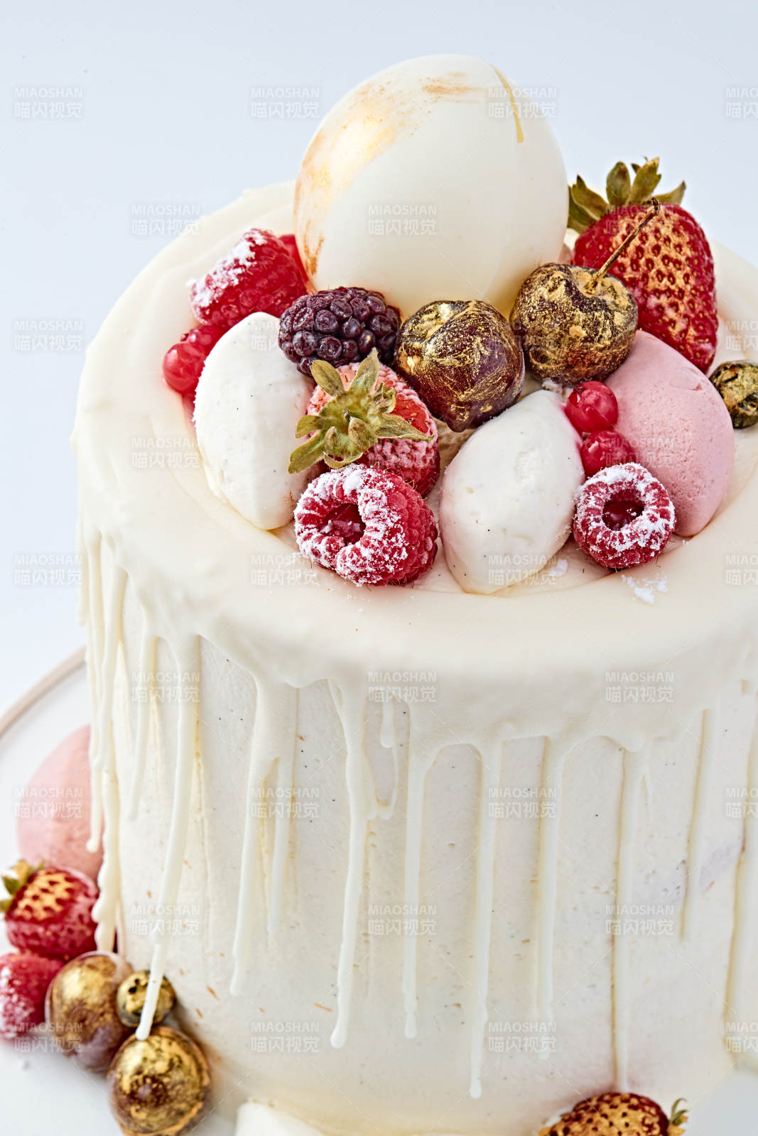 鲜果法式高级奶油慕斯生日婚礼蛋糕