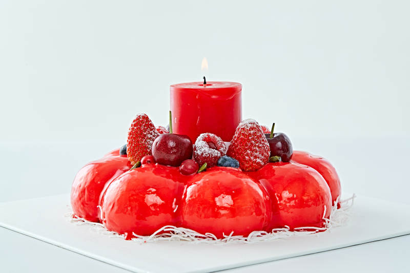 鲜果斯特芬妮法式荔枝味鲜奶蛋糕