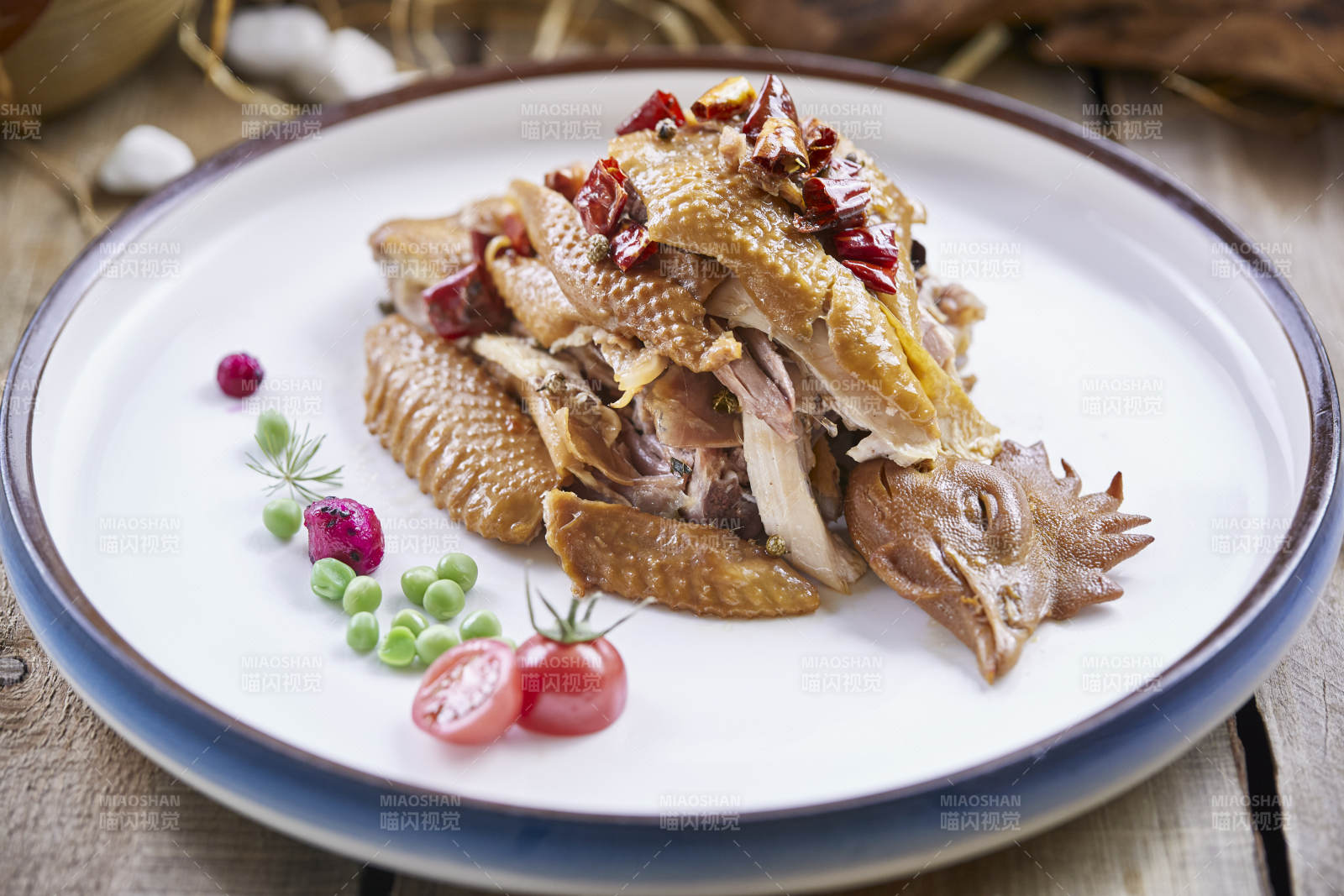 手撕鹵味北京油雞半只