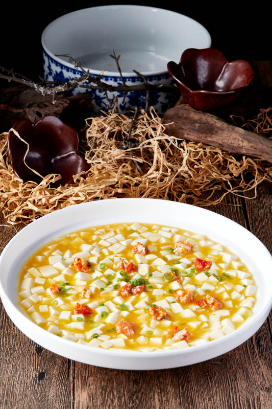 浓汤蟹黄焗豆腐