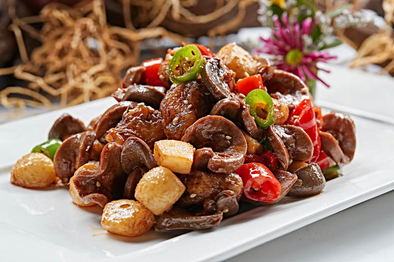 蒜仔米椒扇贝炒望京小腰片