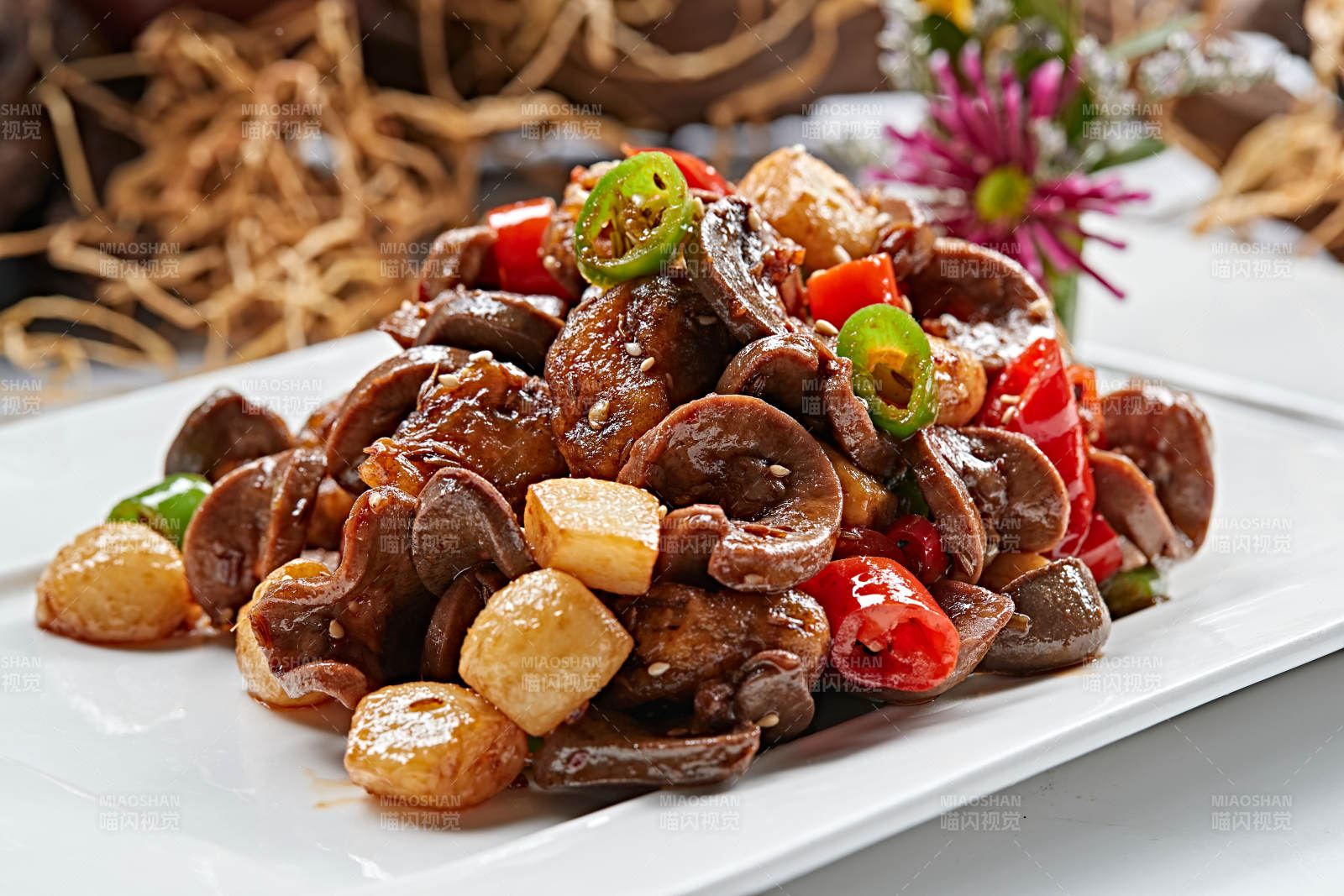 蒜仔米椒扇贝炒望京小腰片