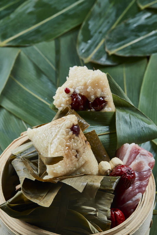 端午節的粽子和原材料