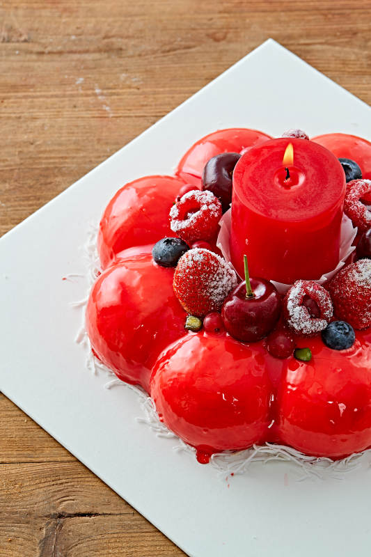 鲜果斯特芬妮法式荔枝味鲜奶蛋糕