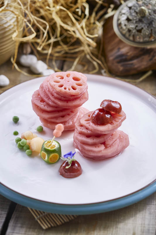 红酒樱桃醸藕片