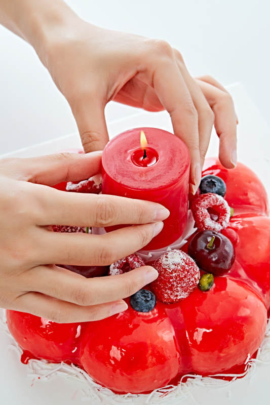 鲜果斯特芬妮法式荔枝味鲜奶蛋糕