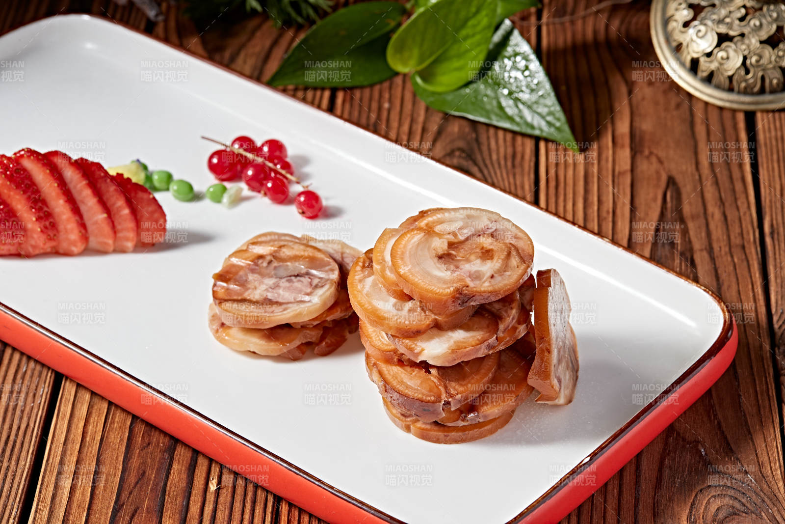 壓豬耳肘花切片