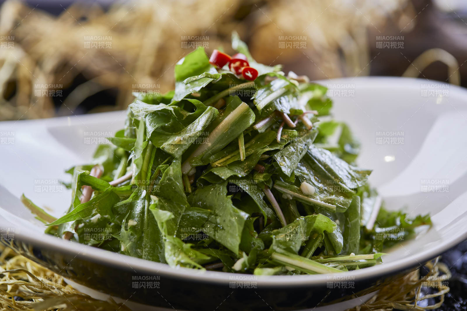 凉拌婆婆丁蒲公英