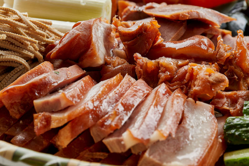 竹制笸箩装的农家大丰收