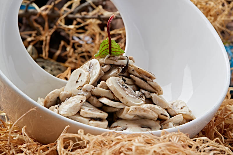 炝拌塞外白口蘑