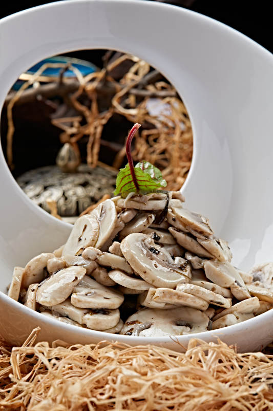 炝拌塞外白口蘑