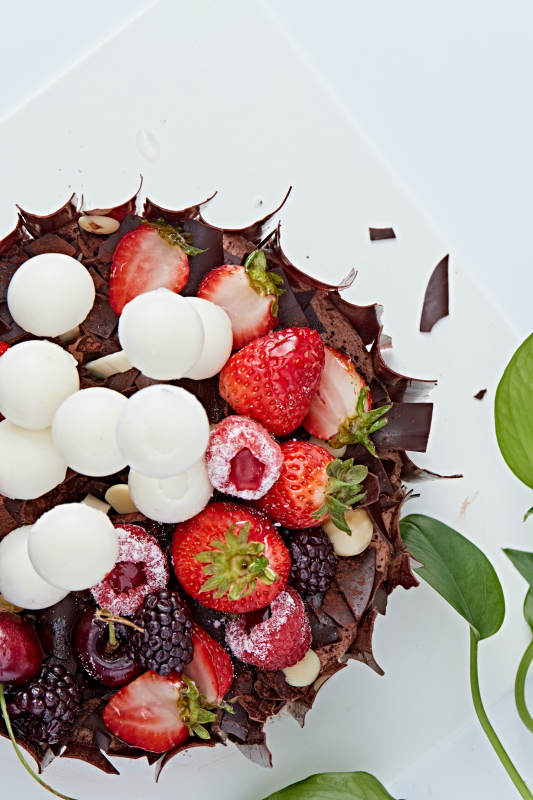 法式鮮果濃香黑森林巧克力生日蛋糕