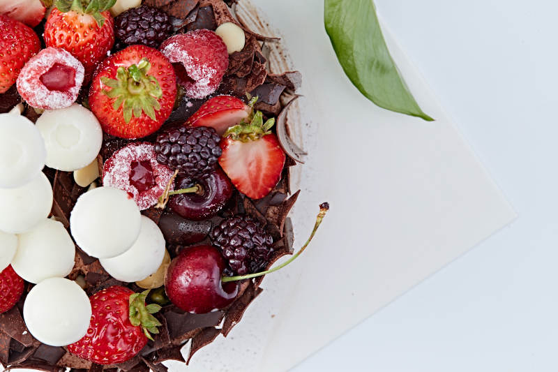 法式鮮果濃香黑森林巧克力生日蛋糕