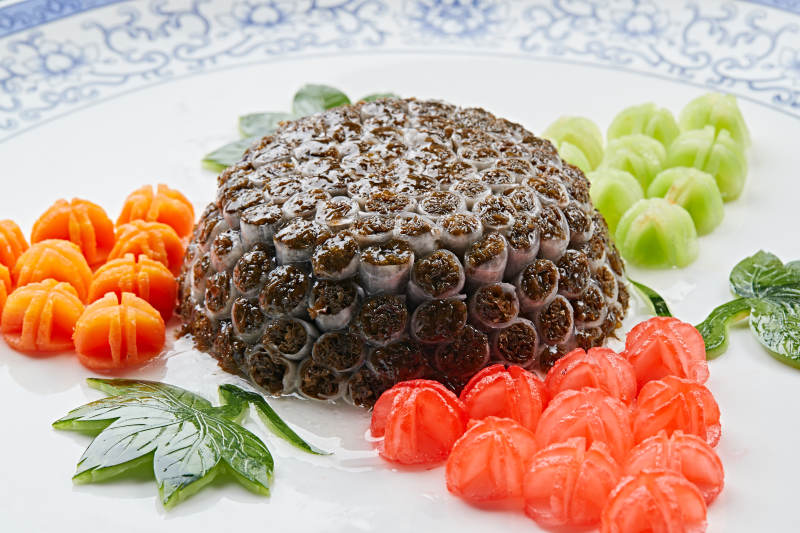 制作精美的艺术凉菜