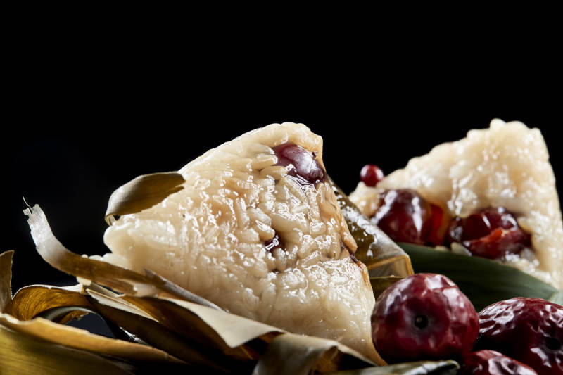 端午节的粽子和原材料