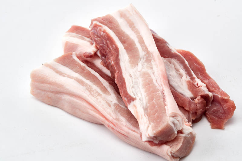 检疫合格的屠宰生鲜猪肉