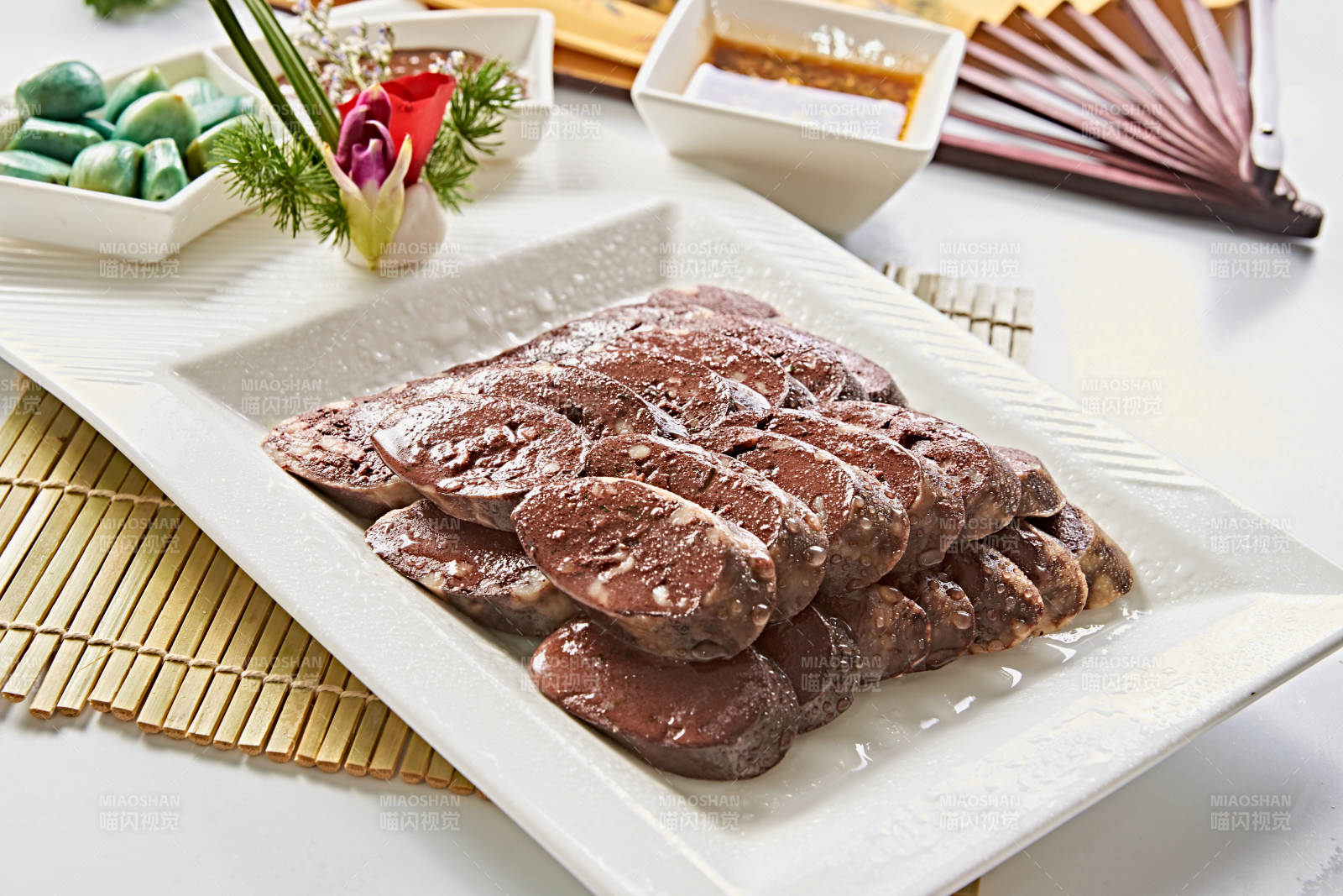 東北燉血腸切片