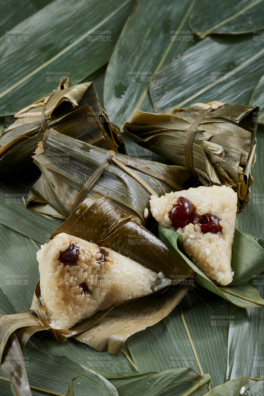 端午節的粽子和原材料