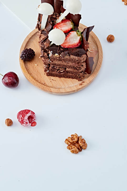 法式鮮果濃香黑森林巧克力生日蛋糕