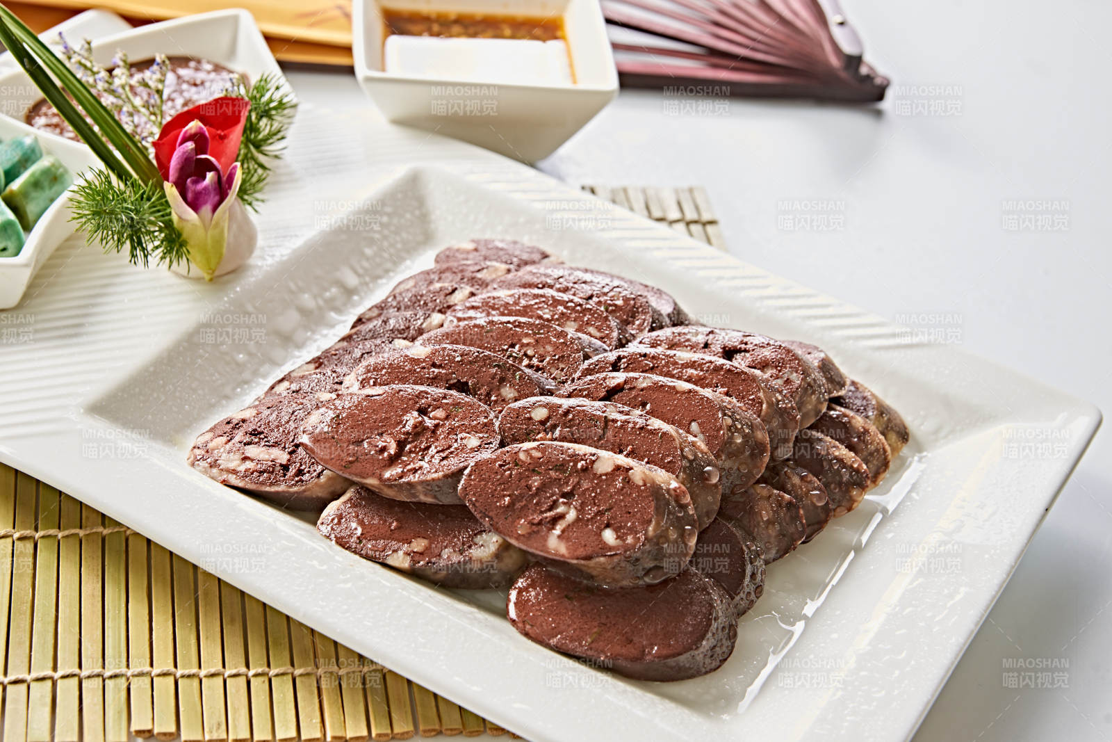 東北燉血腸切片