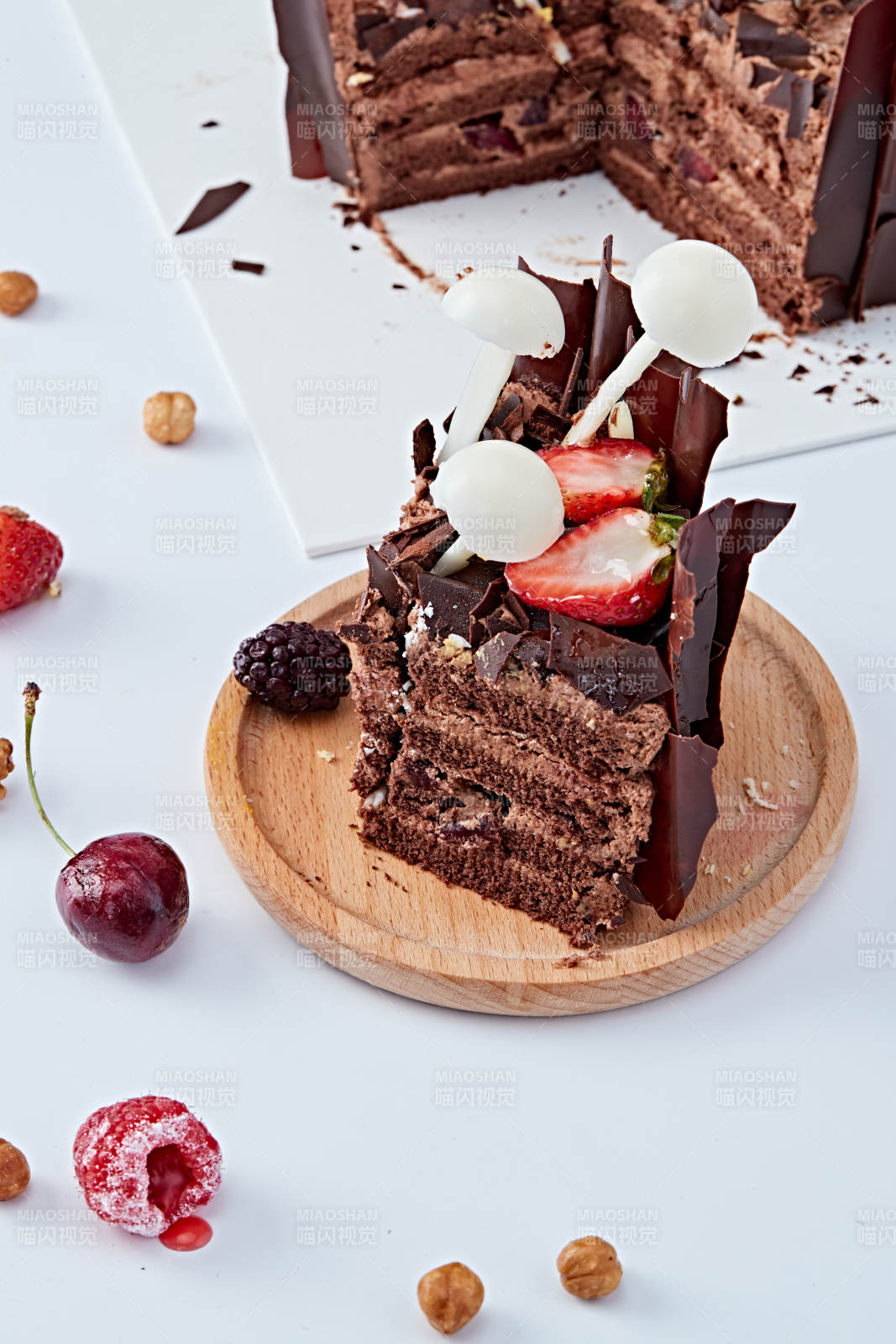 法式鮮果濃香黑森林巧克力生日蛋糕