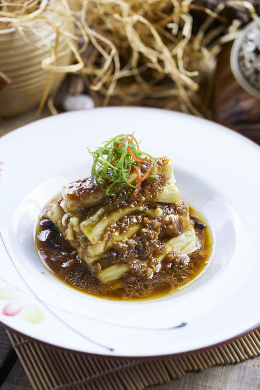 精美凉菜蒜泥茄子