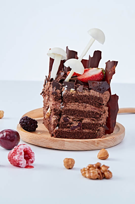 法式鮮果濃香黑森林巧克力生日蛋糕