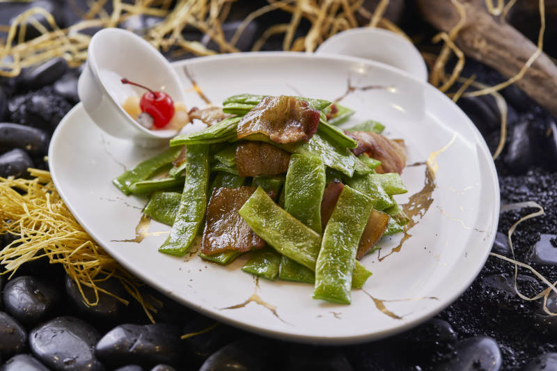 蜜豆小炒五花肉豆角五花肉