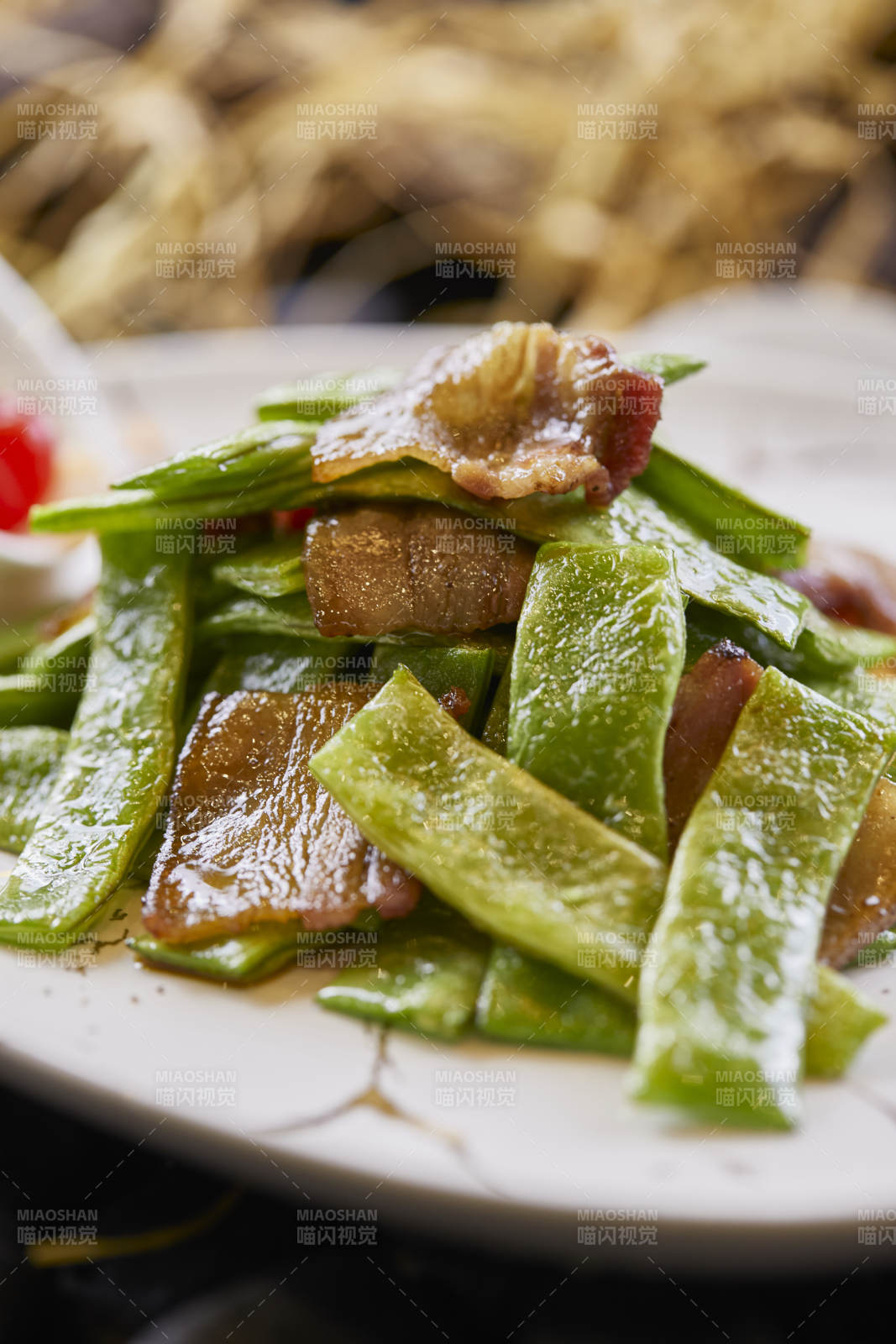 蜜豆小炒五花肉豆角五花肉