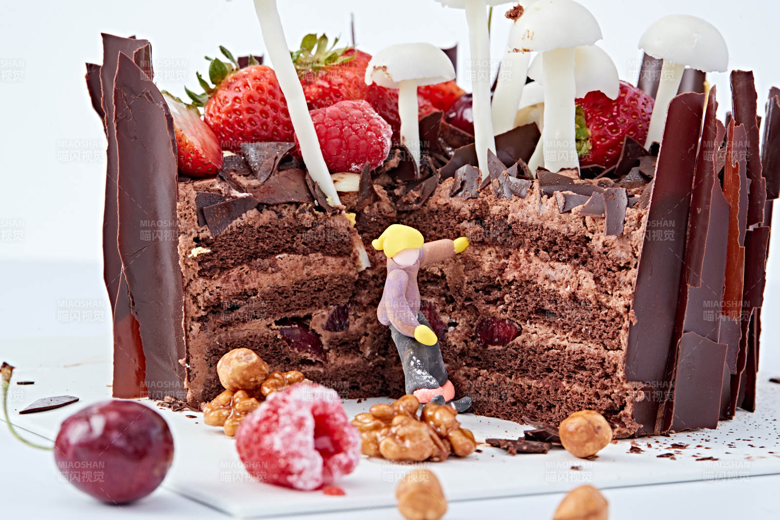 法式鮮果濃香黑森林巧克力生日蛋糕