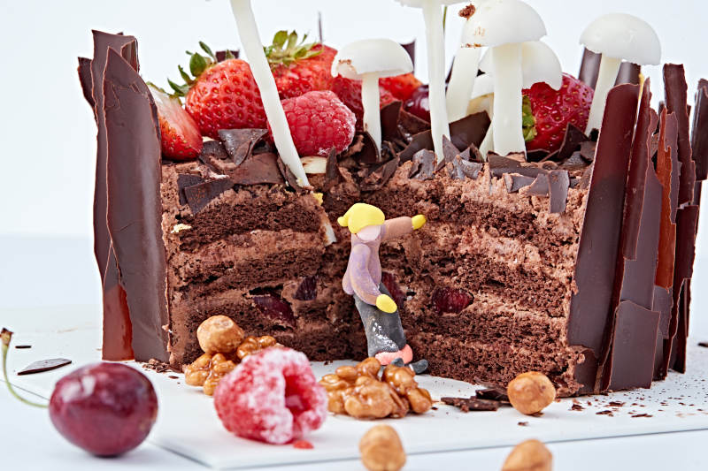 法式鮮果濃香黑森林巧克力生日蛋糕