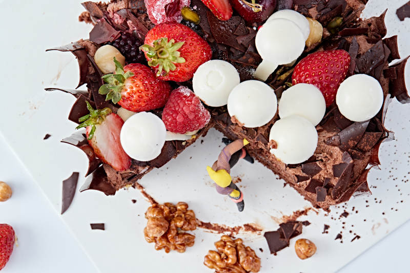 法式鮮果濃香黑森林巧克力生日蛋糕