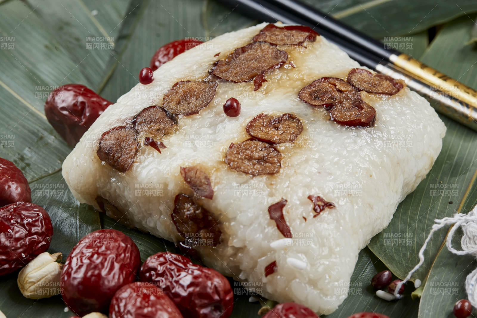 端午節的粽子和原材料