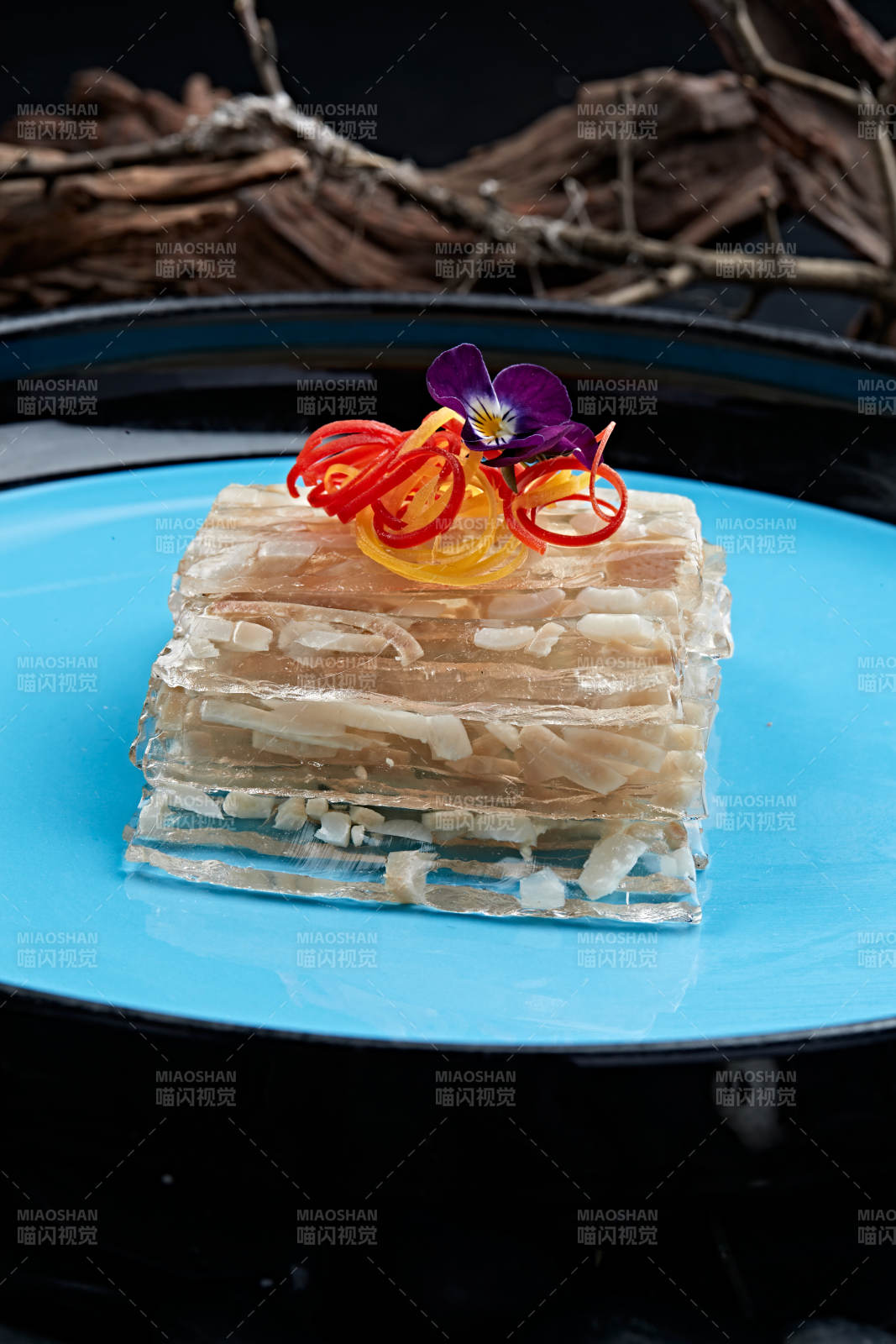 水晶黄豆渣猪皮冻