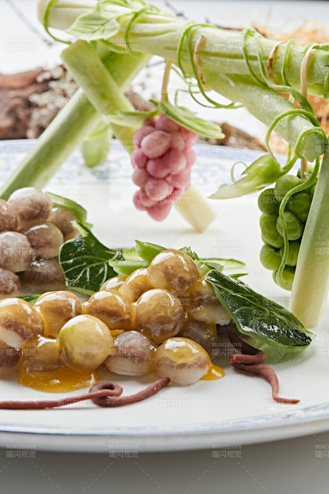 葡萄造型的水晶牛肉