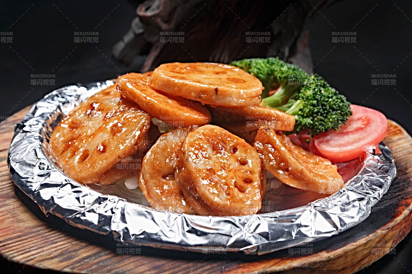 铁板烧汁煎醸藕夹