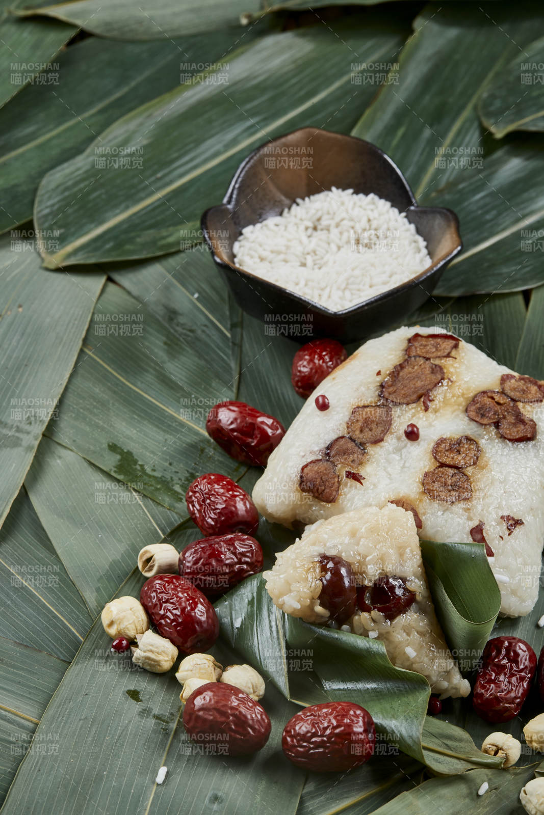 端午節(jié)的粽子和原材料