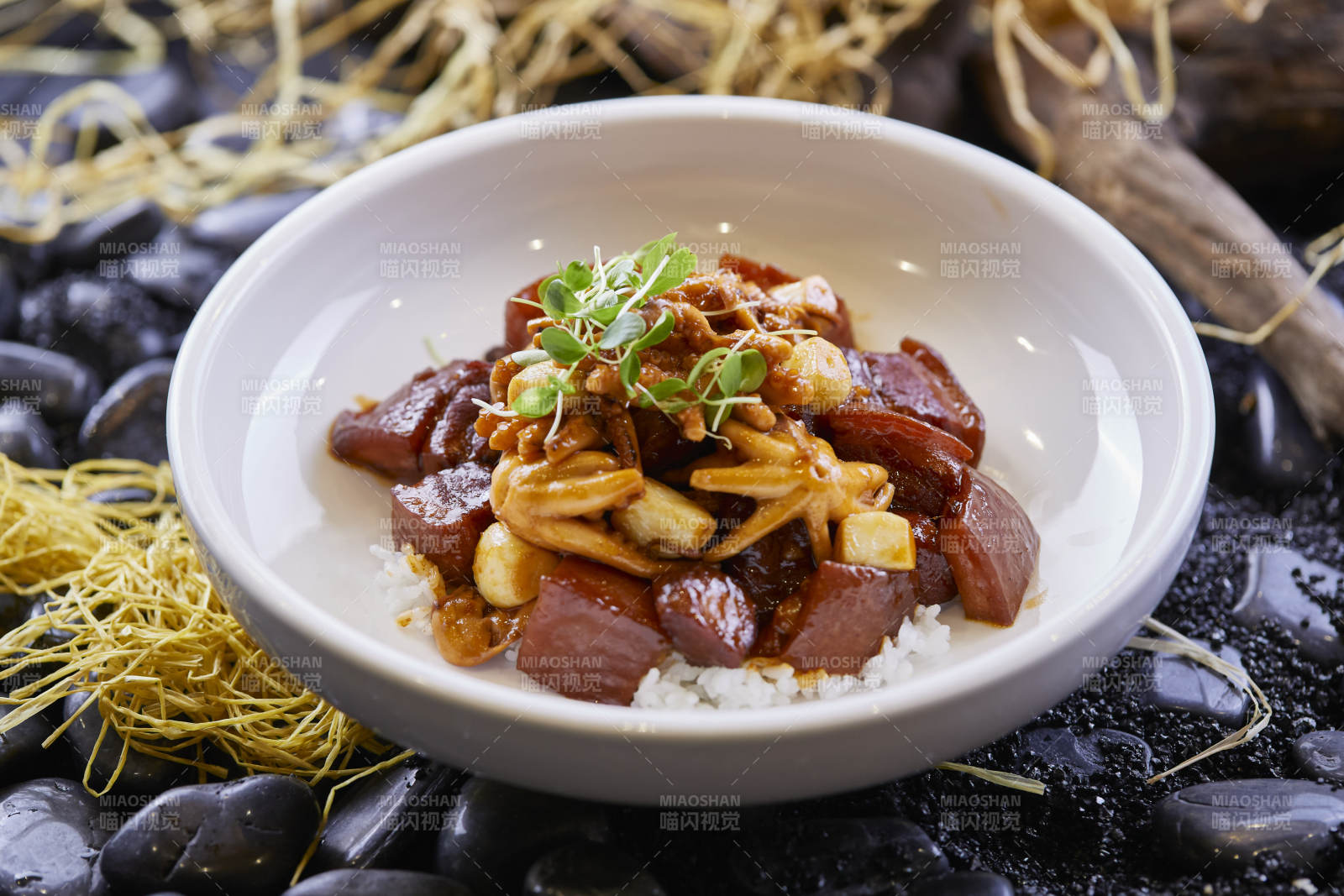 东坡肉酱爆小八爪小章鱼爆红烧肉