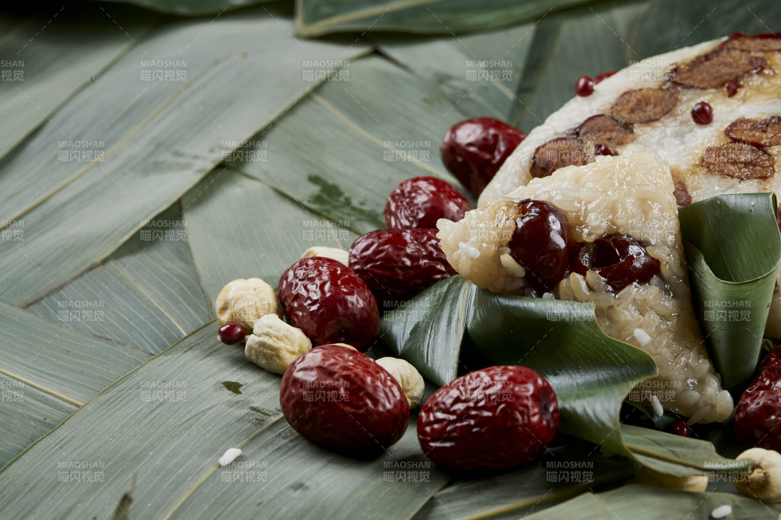 端午節的粽子和原材料