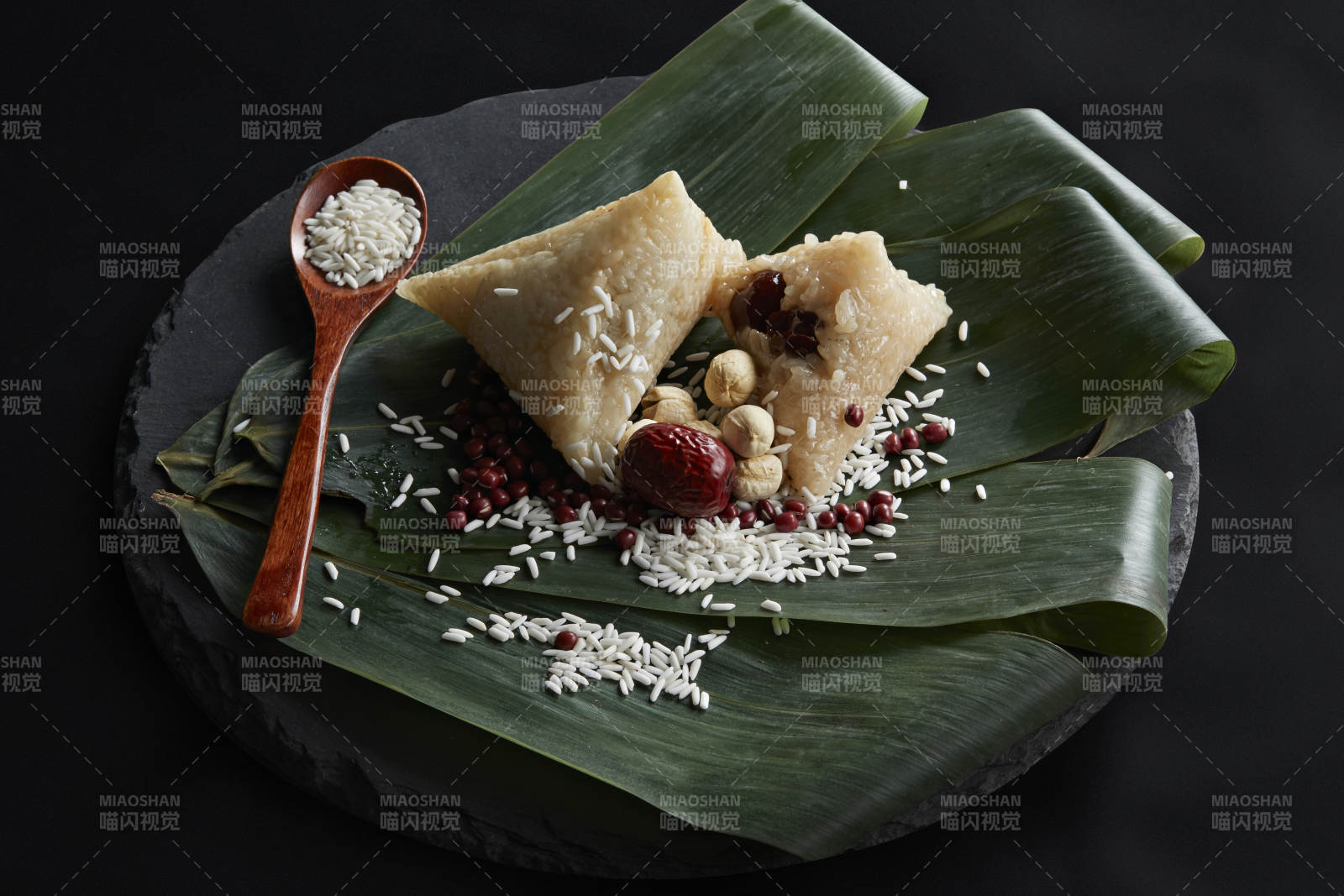 端午節的粽子和原材料