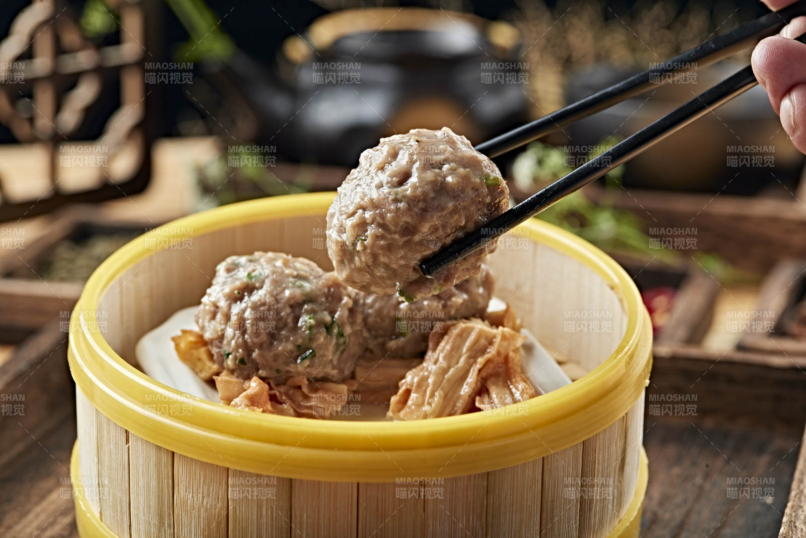 港式茶餐香蒸牛肉丸