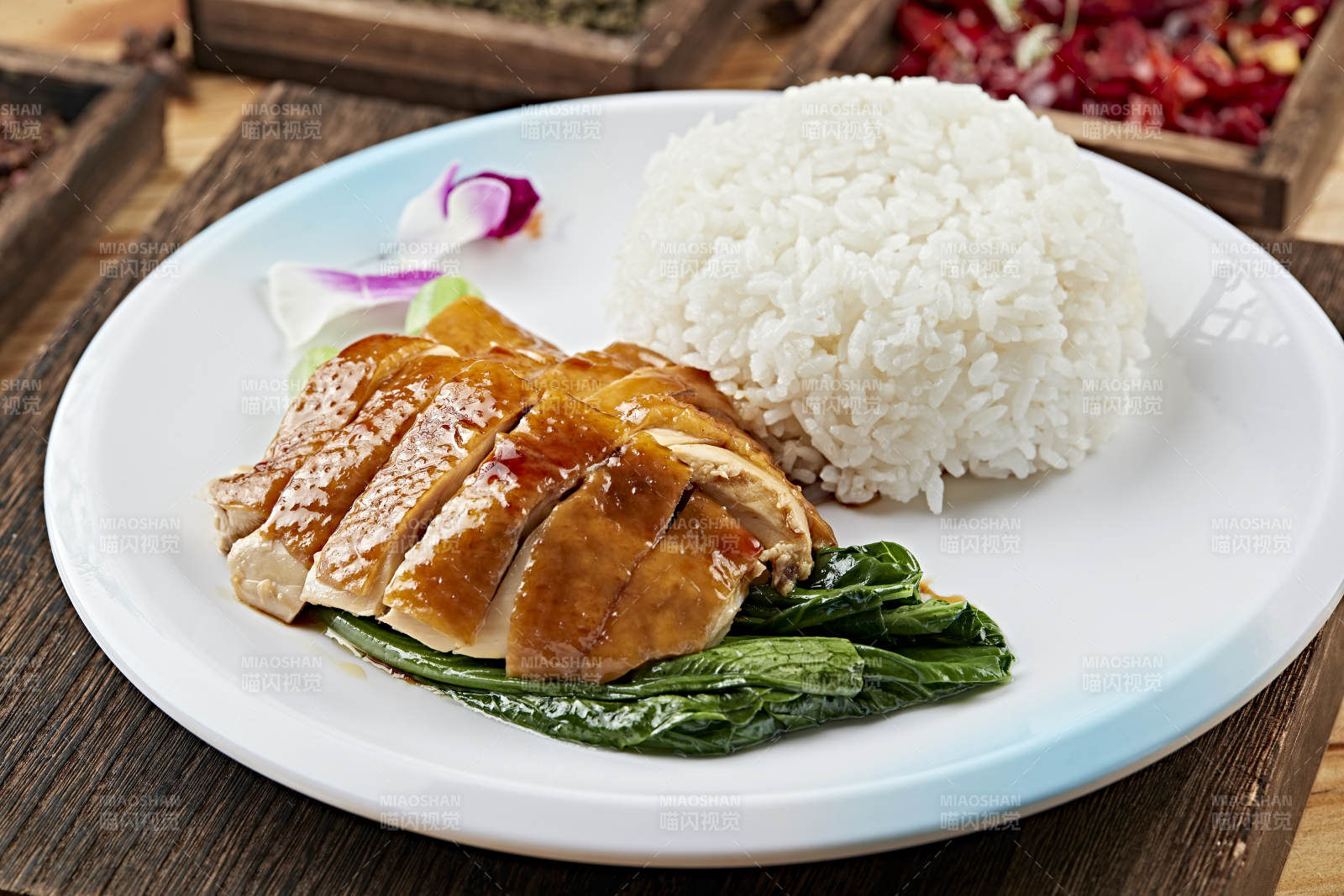 港式茶餐玫瑰豉油雞飯