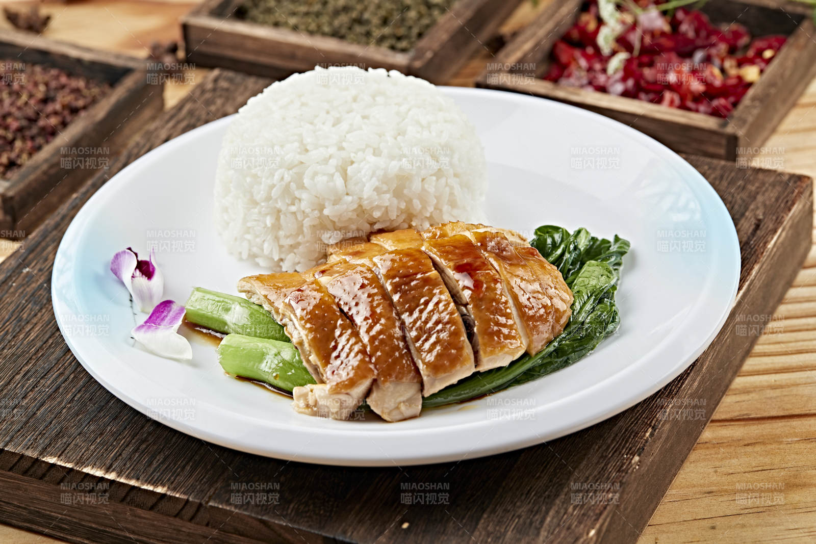 港式茶餐玫瑰豉油雞飯