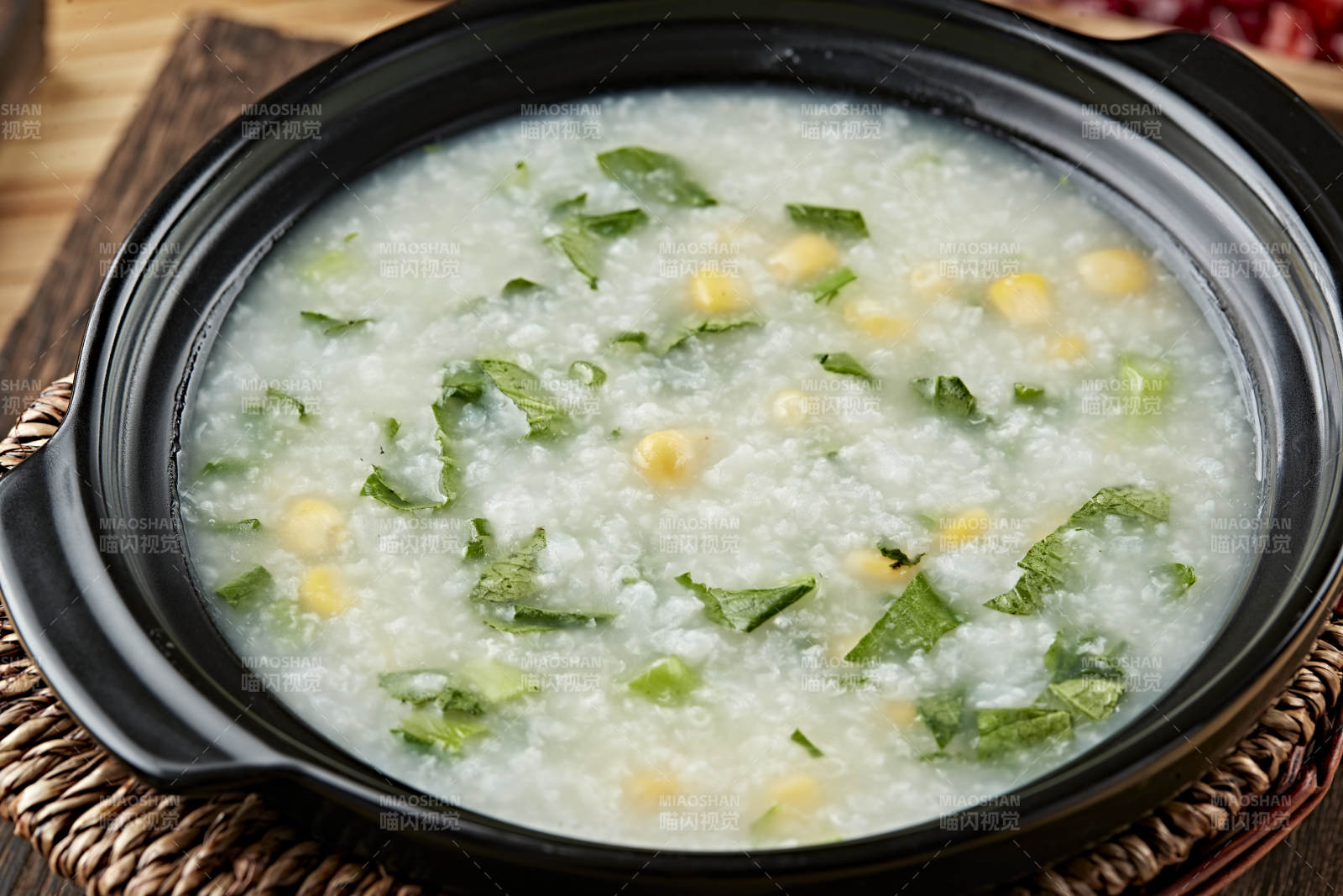 港式茶餐砂鍋玉米小白菜粥