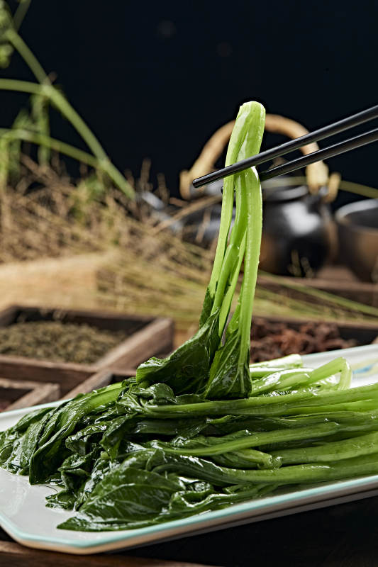 港式茶餐白灼菜心