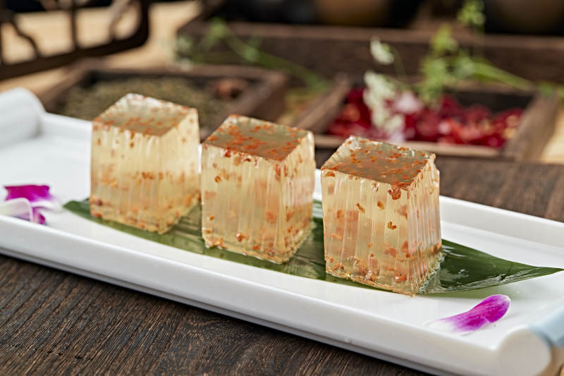 港式茶餐桂花水晶萝卜糕