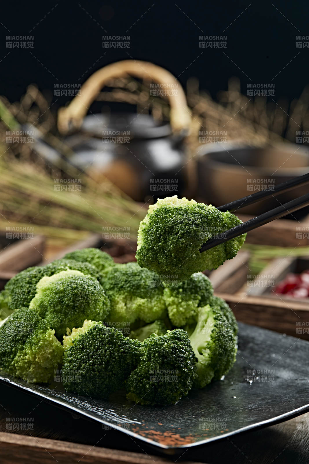 港式茶餐白灼西蓝花